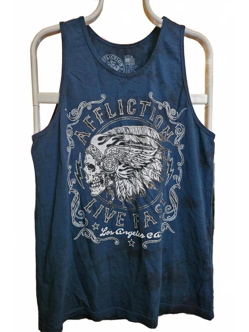AFFLICTION - Apache Motors Tank - SizE M - EUC